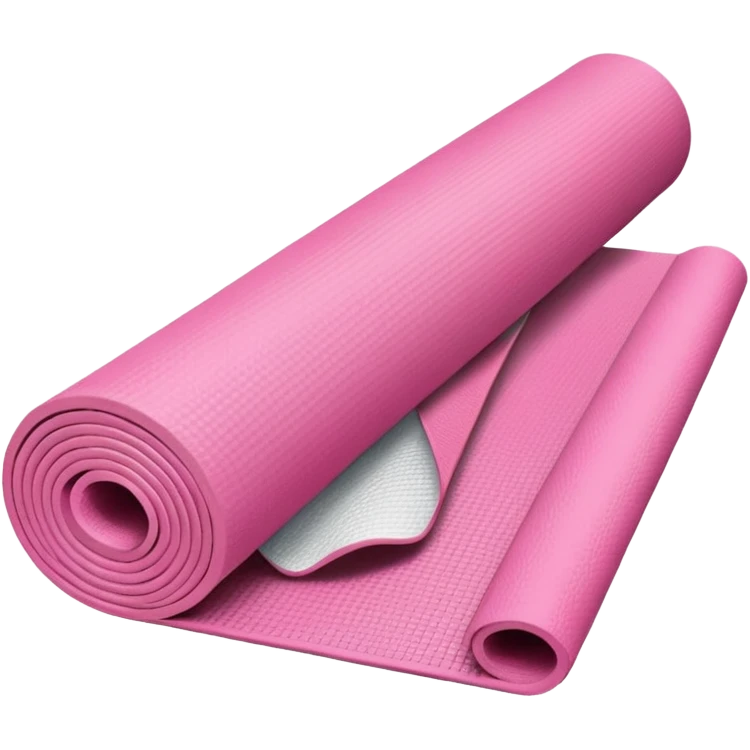 Yoga mat pink emoji