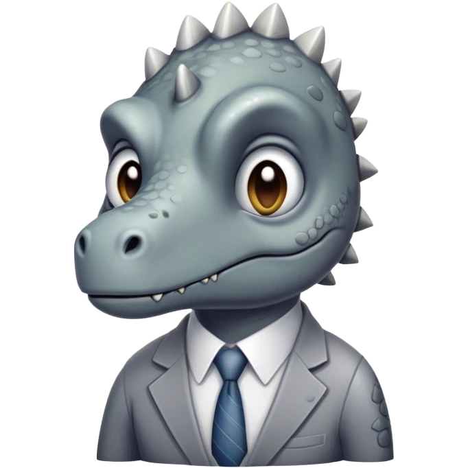 sad office dinosaur emoji
