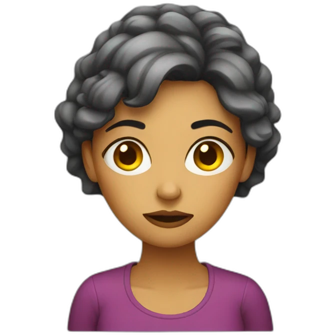 Tired women designer emoji