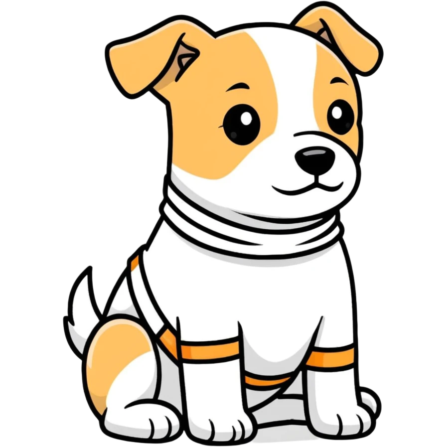 Dog get well emoji