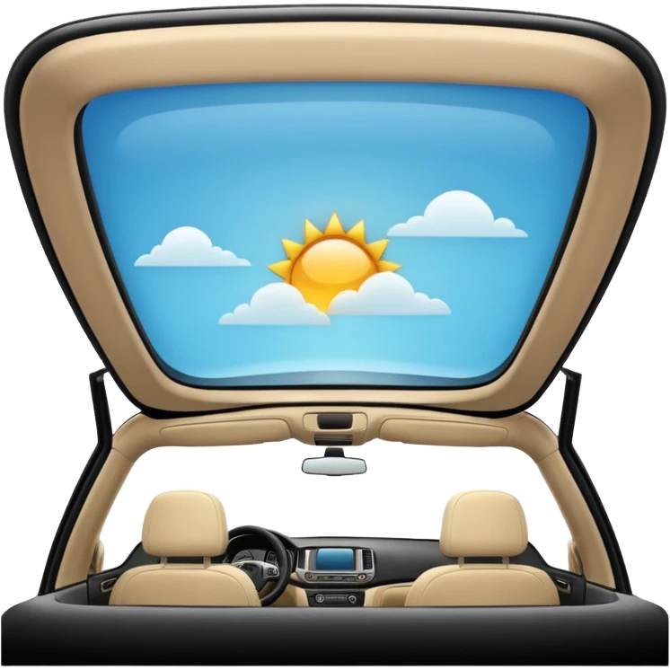 Panoramic sunroof emoji