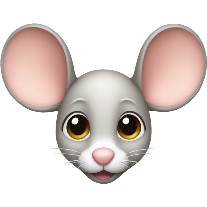 Mouse with bow on ears emoji