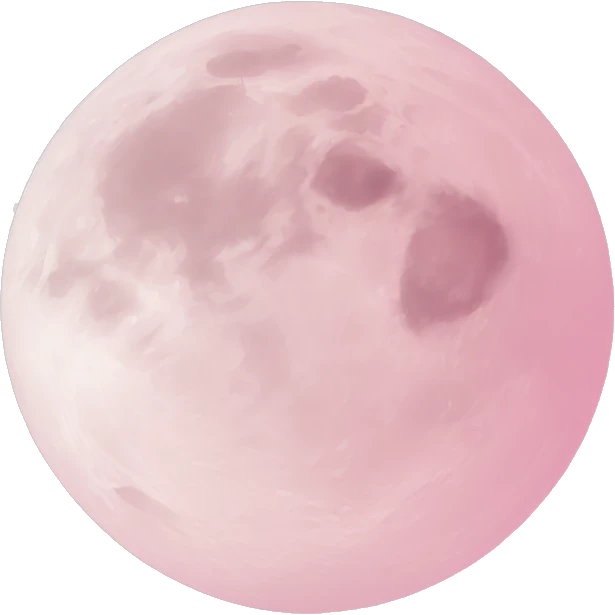 pastel pink moon emoji