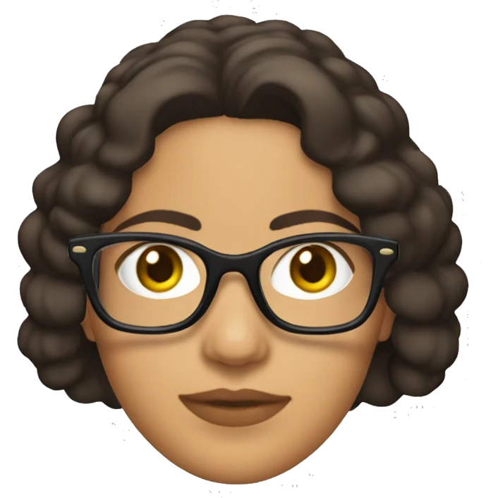 Camila Méndez with subglasses emoji