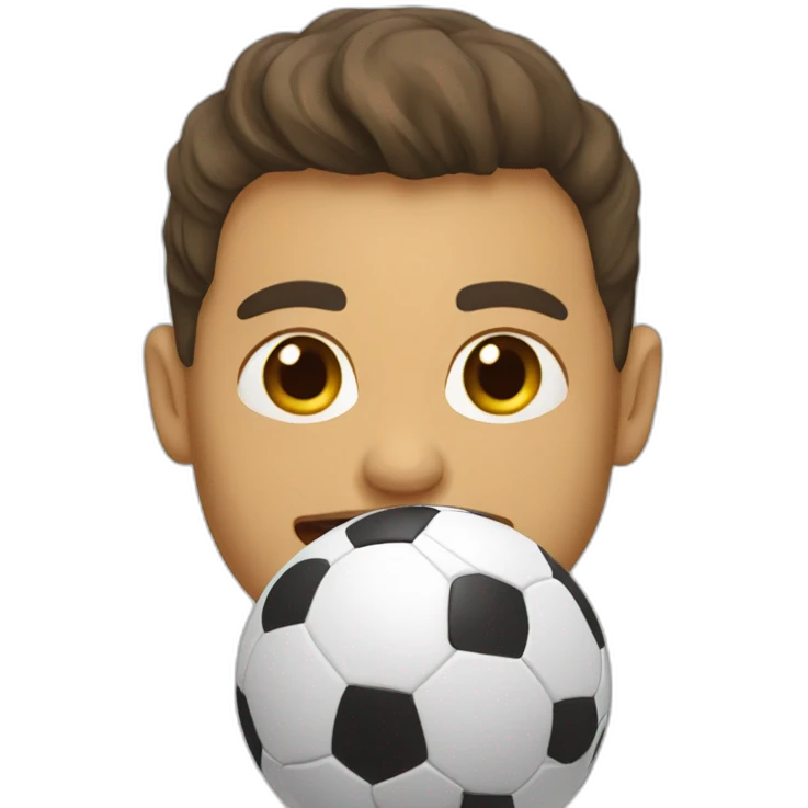 Jugando futbol emoji