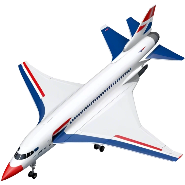 Concorde - British Airways (Model Year: 2020) (Iconic colour: White with blue and red) emoji