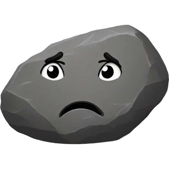 sad rock emoji