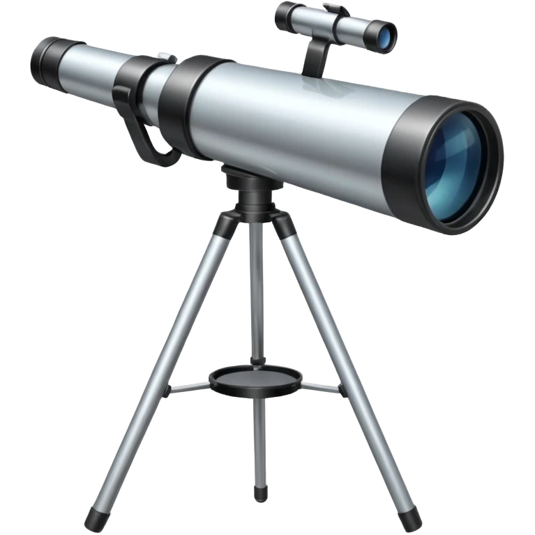 A telescope aimed 90 degrees emoji