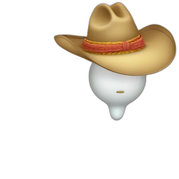 ampolleta con sombrero antropomorfisada de cuerpo completo emoji