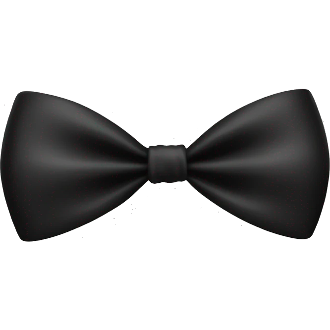 Black bow emoji