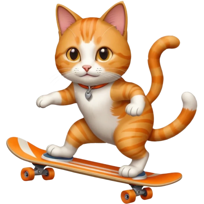 CAt skateboarding  emoji