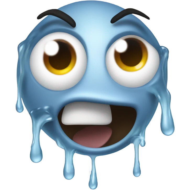 Emoji spitting in disgust emoji