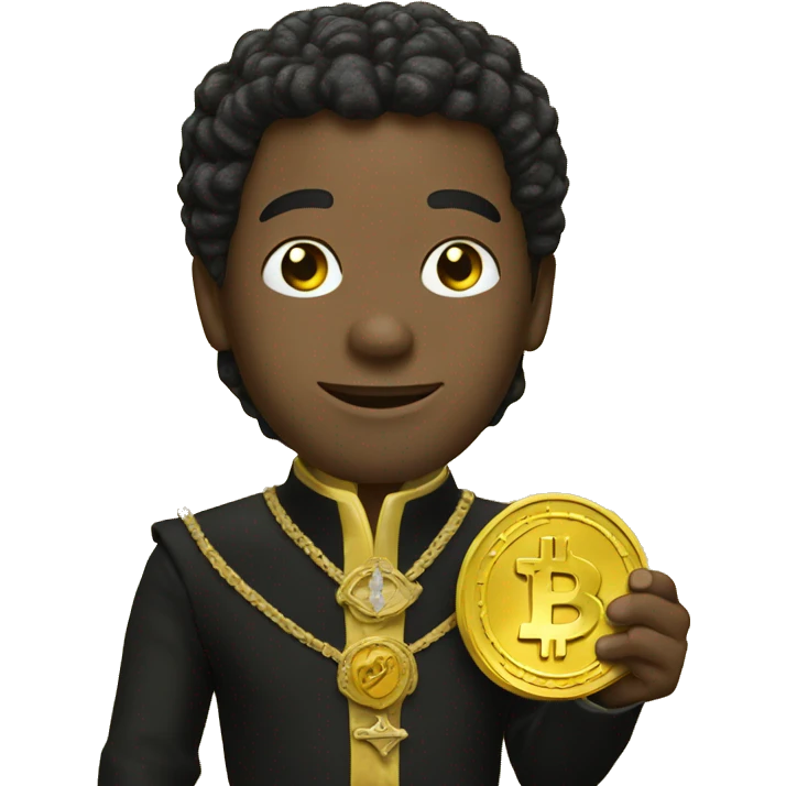 Prince holding Bitcoin emoji