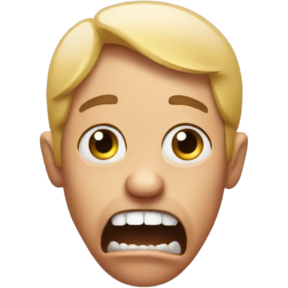 scared emoji biting its nails emoji