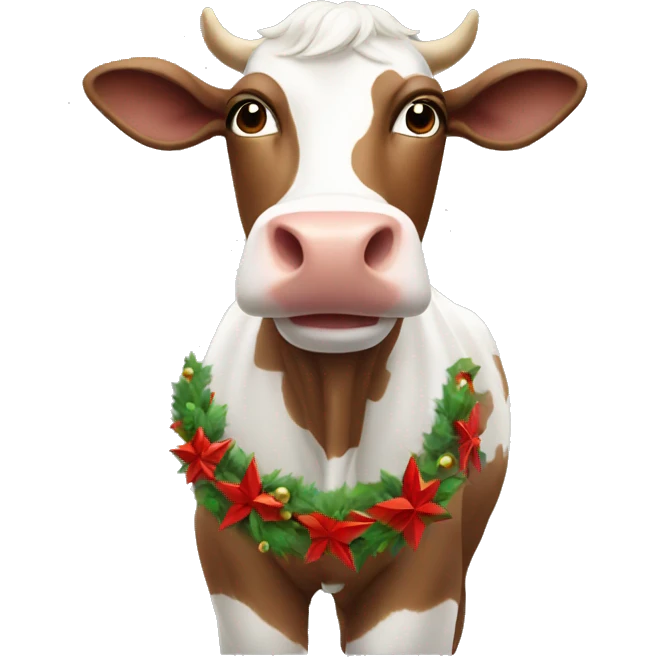 Cow Christmas  emoji