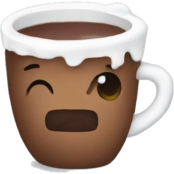 Sipping hot coco emoji