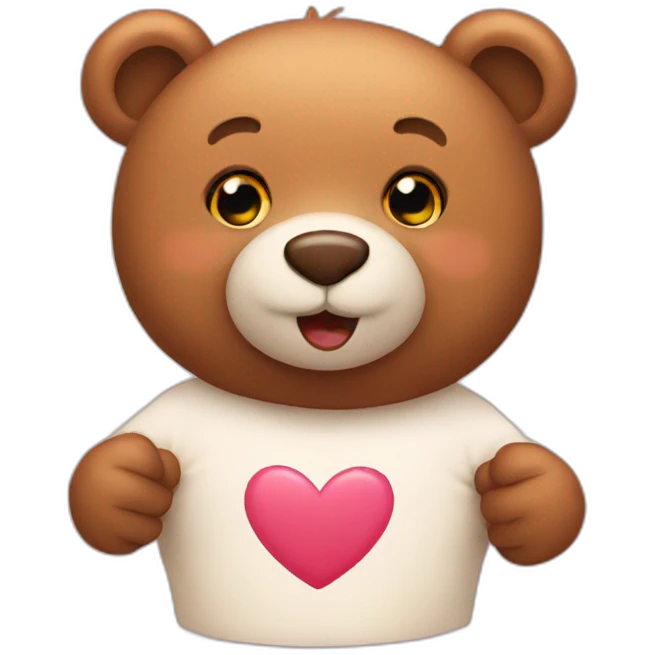 love bear emoji