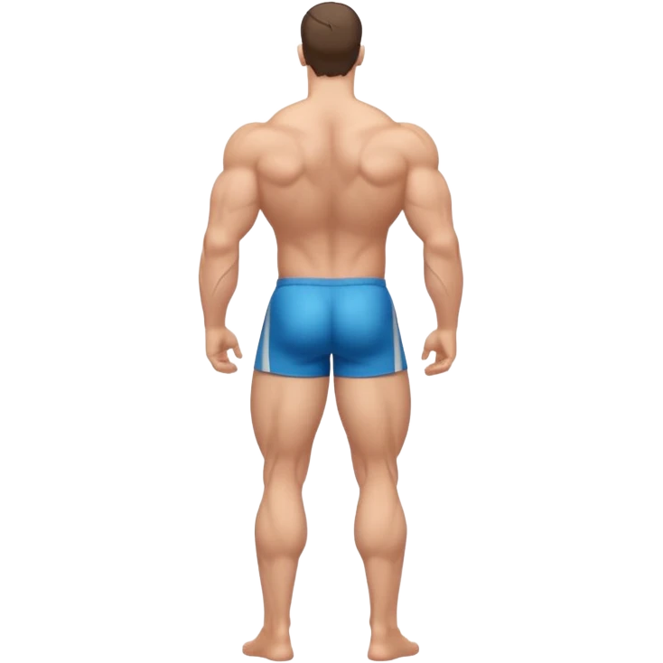 person standing ,view from the back, icon emoji