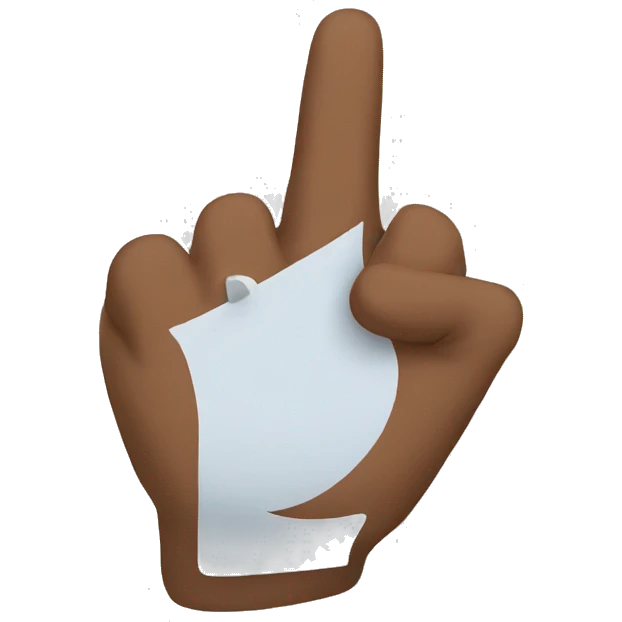 self-thumb pointing emoji