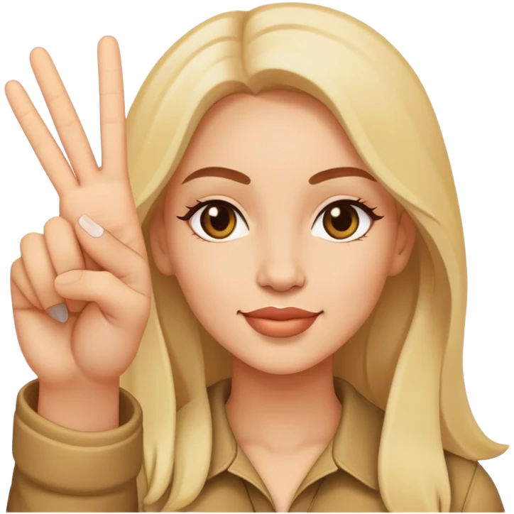 ✌🏼🧏🏻‍♀️ emoji