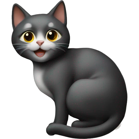 Cat on moon emoji