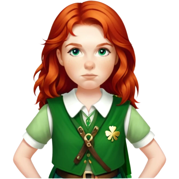 Wearing a Green Kilt emoji