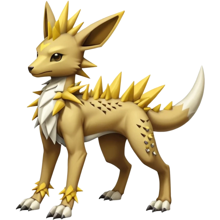 Manectric-Lucio-Cubone-Jolteon-Marowak-Draco-Fakémon-hybrid-creature (full body), 4 legs emoji