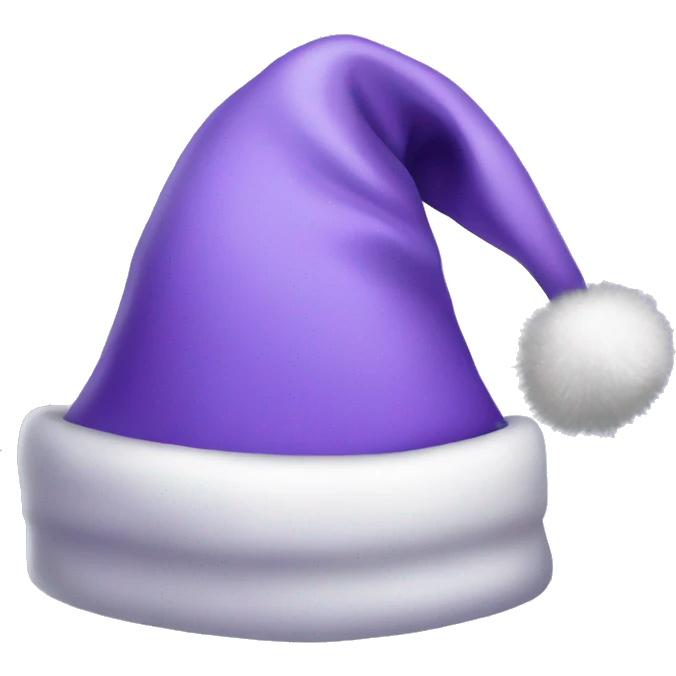 Lavender Santa hat emoji