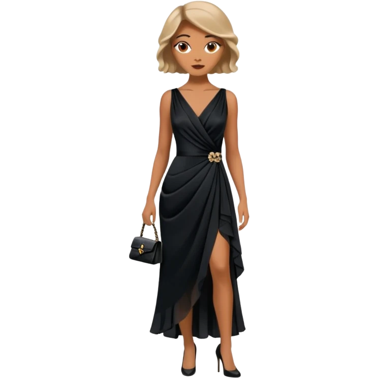 chanel black dress  emoji