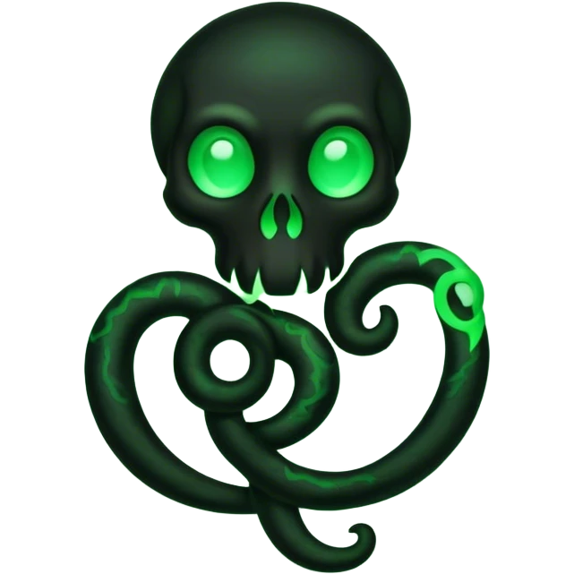 The Dark Mark in black emoji