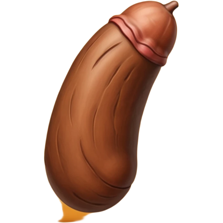 Brown Veiny penis emoji