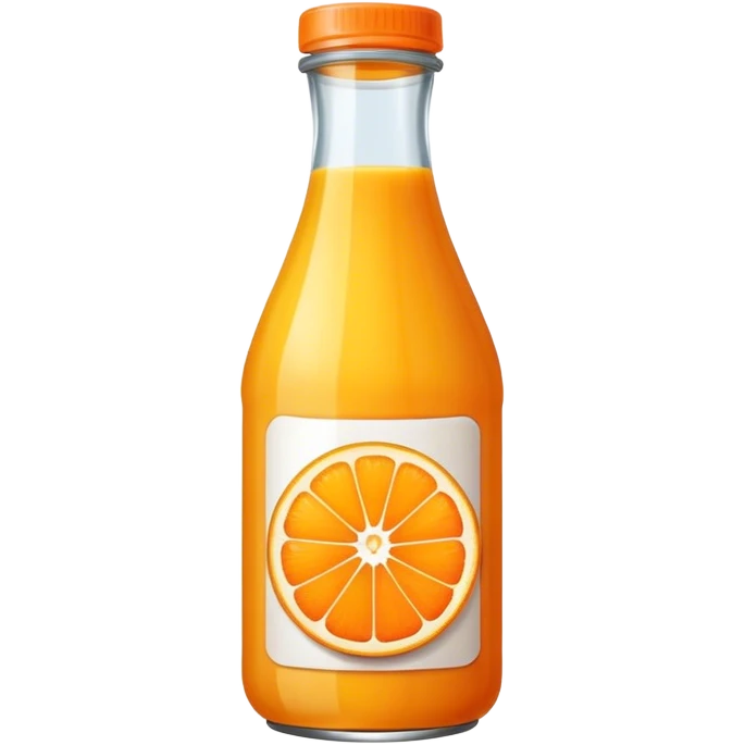 Orange juice bottle emoji