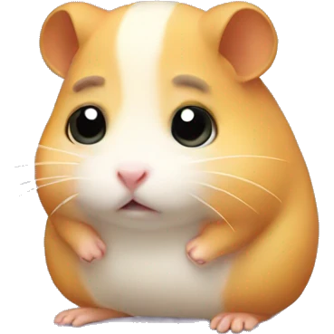 Sad hamster  emoji