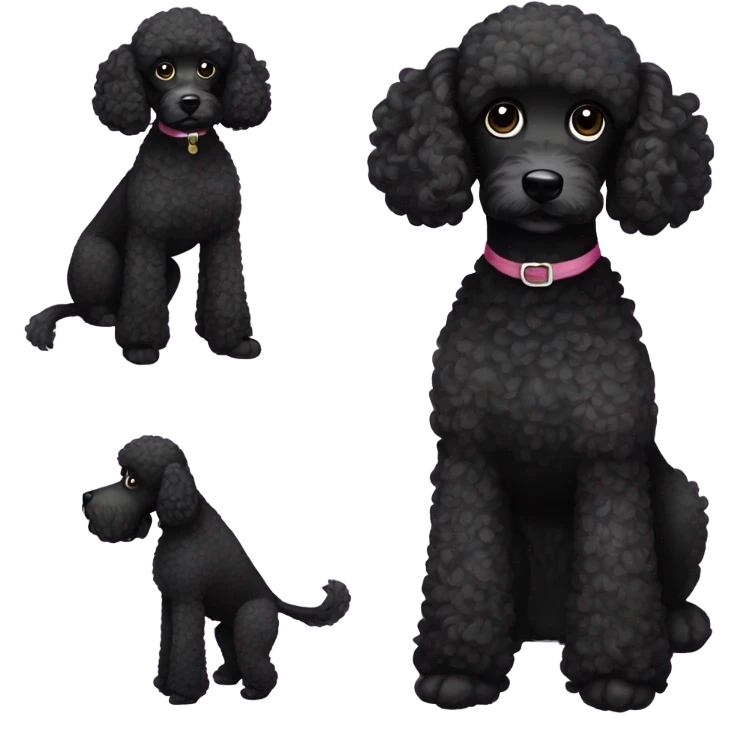 Black Poodle emoji
