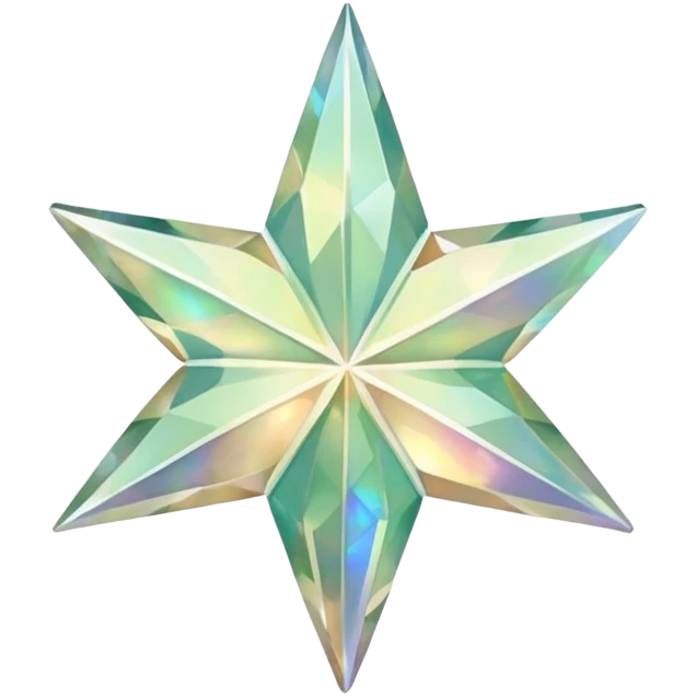 Large khaki opal star emoji