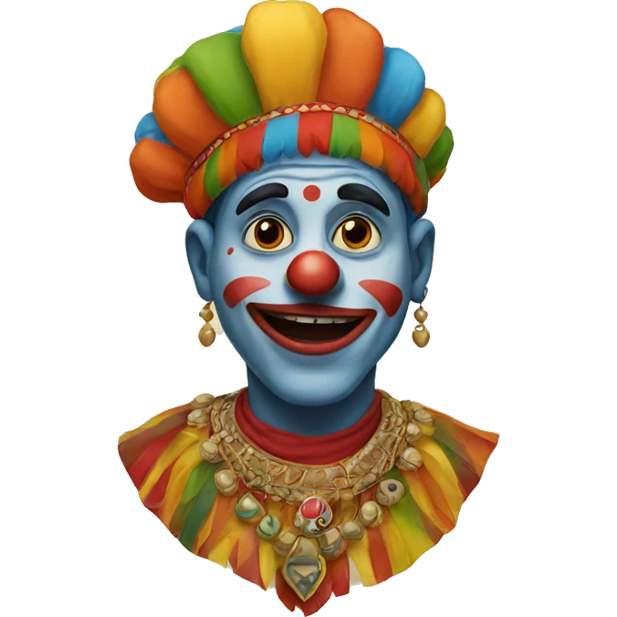 Indian clown emoji