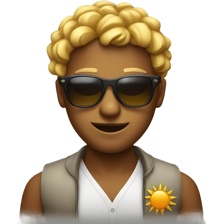 a sun with sunglasses emoji