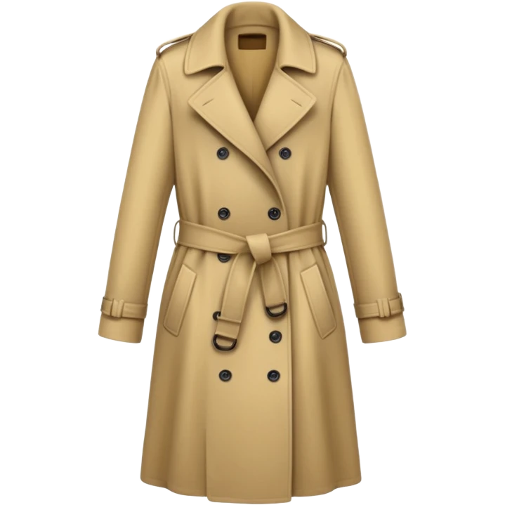 trenchcoat beige emoji