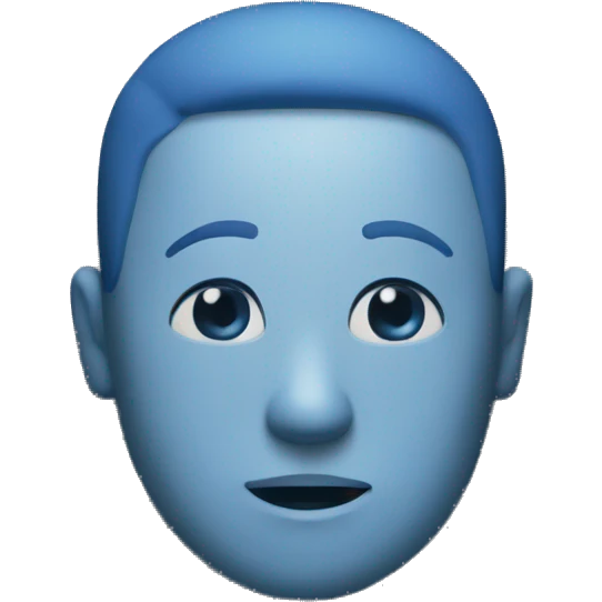 Blue square with text in it that says: SQ emoji