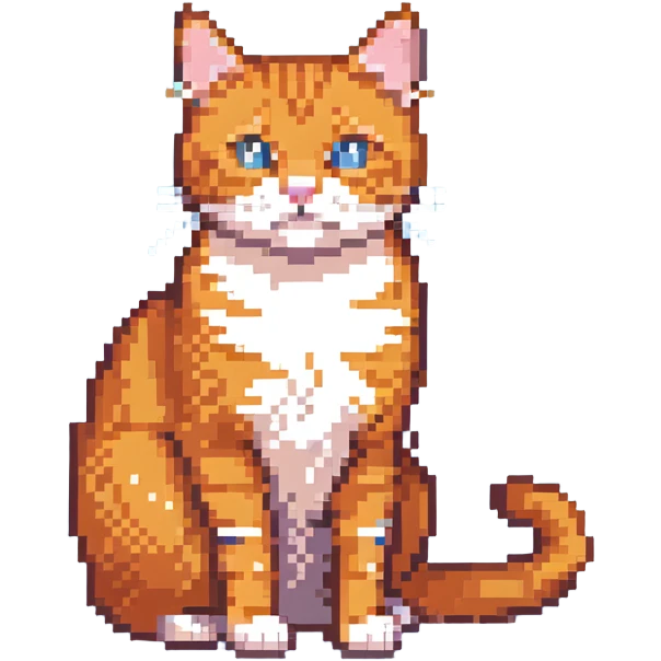 orange cat with stripes emoji