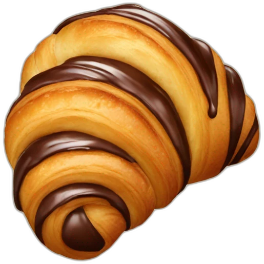 Chocolate croissant  emoji