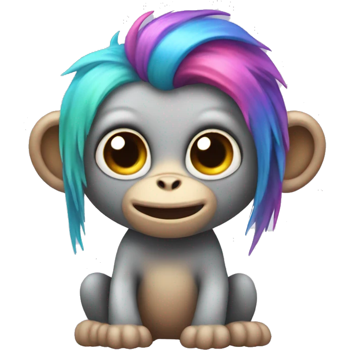 Rainbow monkey unicorn  emoji