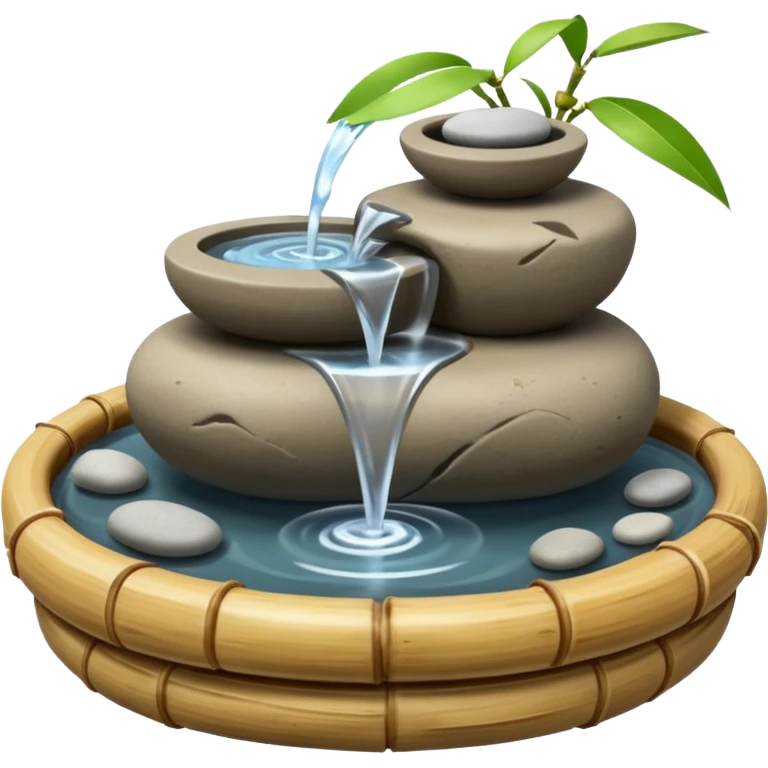 Mini zen fountain  emoji