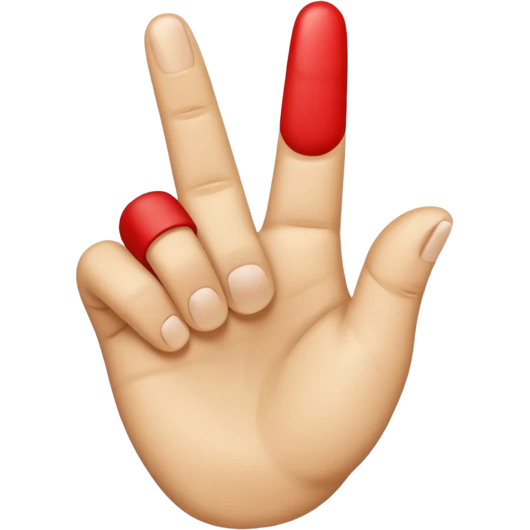 YVL emoji not to realistic make it look like an emoji hand Common Hand Position: The gesture often involves holding up the index finger and thumb to create an "L" shape, while the other fingers are curled down. emoji