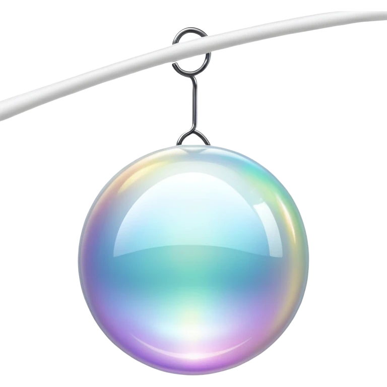 Ethereal floating orb with soft glow and minimal clothing hanger silhouette inside, masculine style energy, light waves radiating emoji