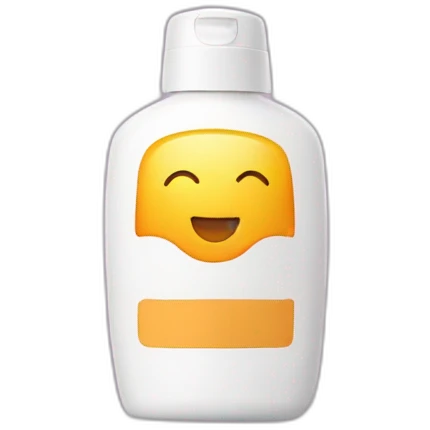Sunscreen bottle emoji