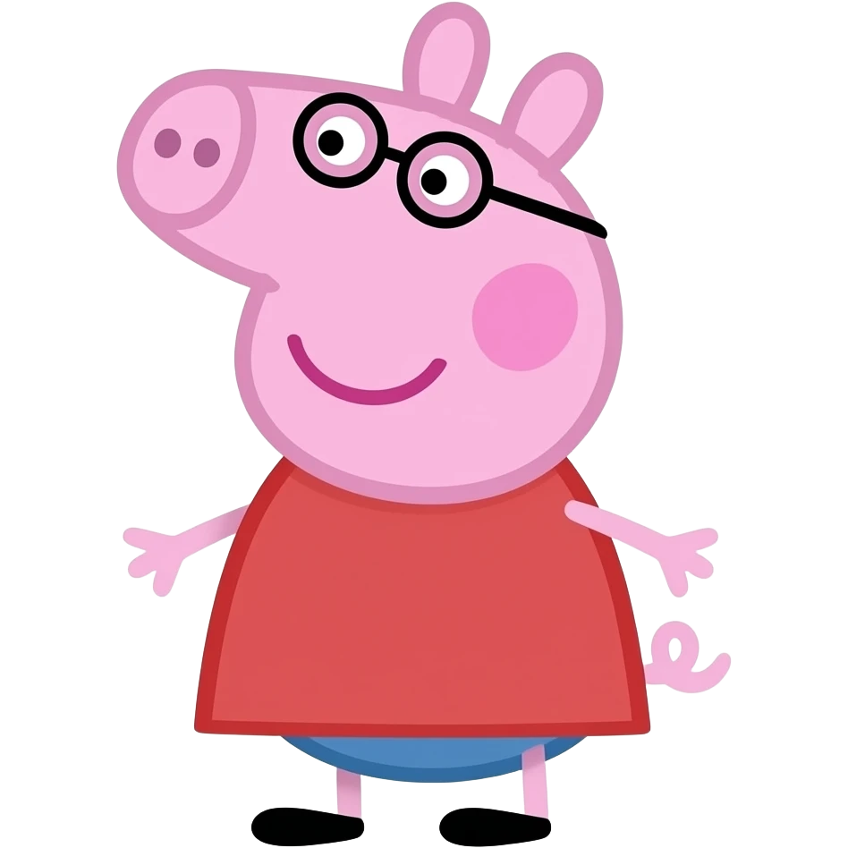 Peppa pig cute emoji