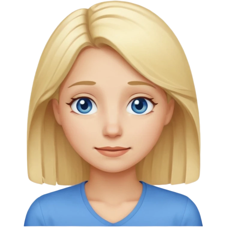 I am a women, tired and Happy at the Same time. Blond, petite with blue eyes  emoji