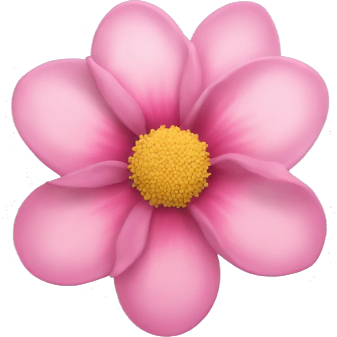 Pink flower clip emoji