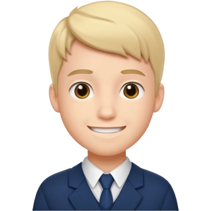 Male school form head emoji